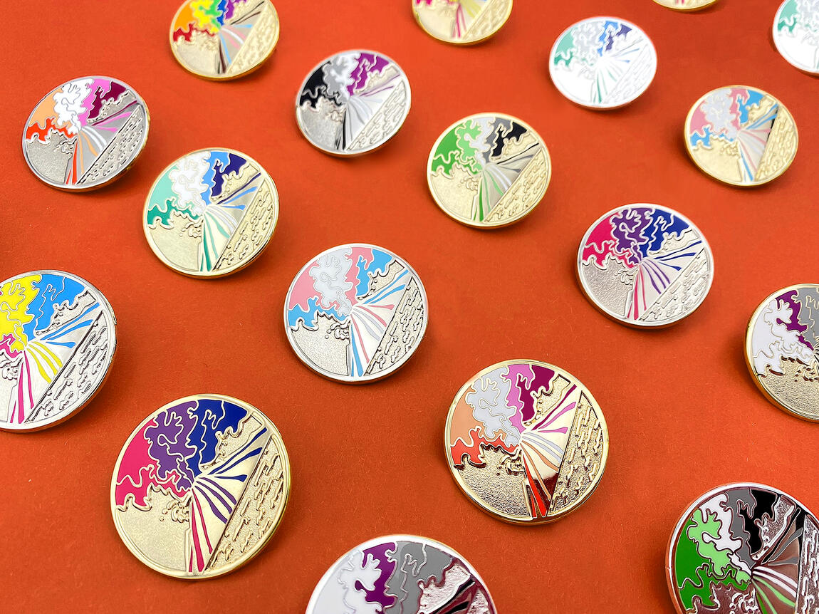 Stromboli enamel pin - various Pride flags