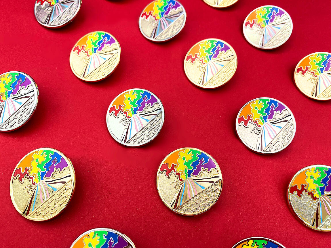 Pride Stromboli enamel pin