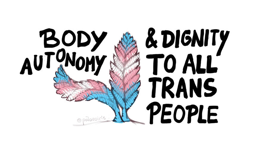 Trans rights Trans Liberation Trans Pride charnia ediacara fauna paleoart design