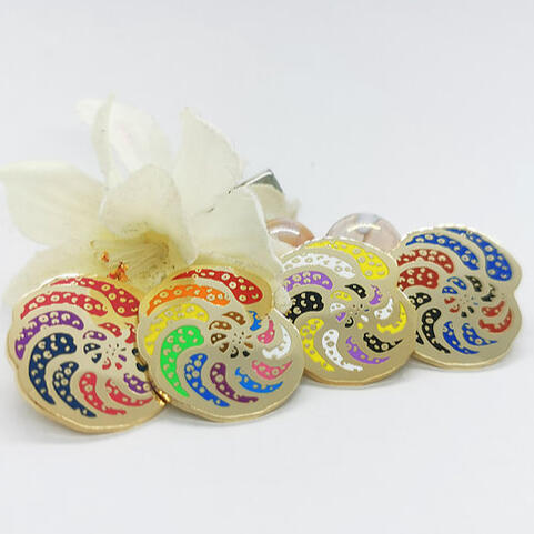 Foraminifera enamel pins featuring LGBT+ pride flags