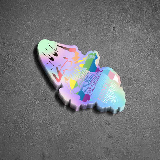 Tiktaalik sticker featuring LGBT+ Progress Pride Flag.